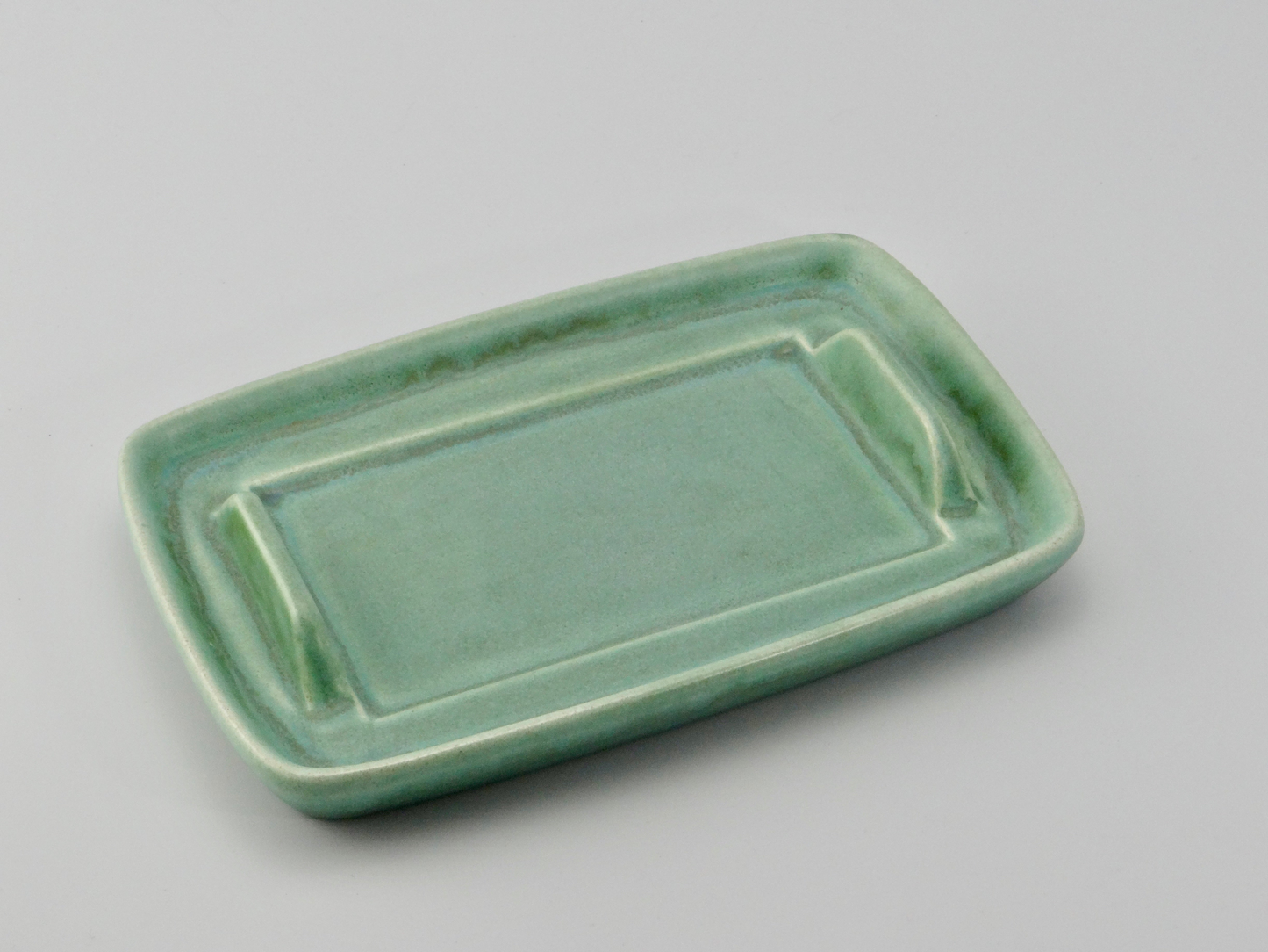 Butter Dish with Lid Cornish Copper Glaze