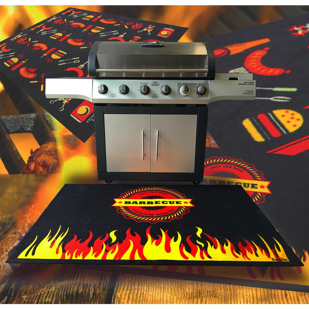 Flame Design Fire Retardant BBQ Mat - 39" x 48"