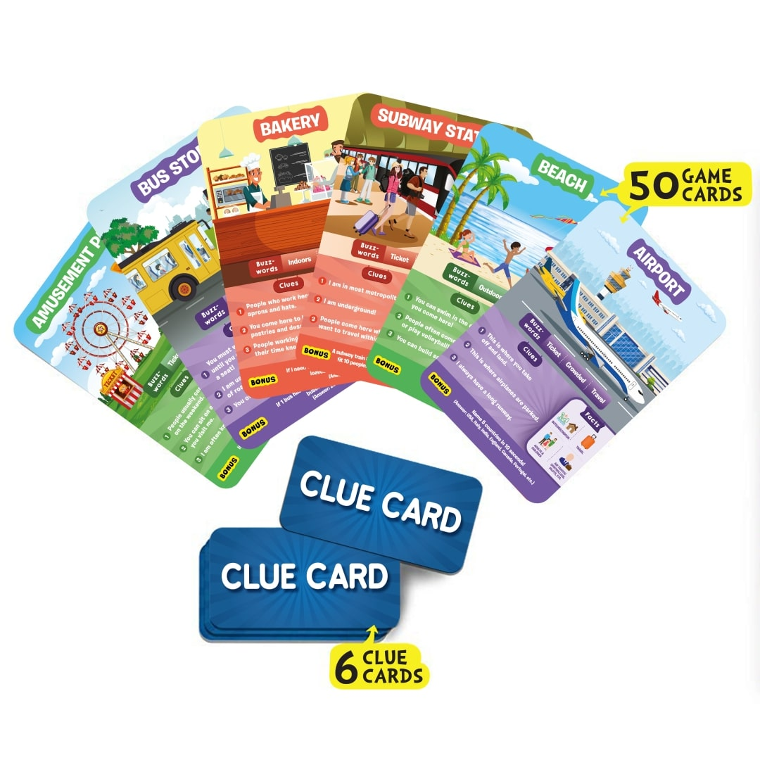 Skillmatics Card Game: Guess in 10 All Around The Town | Gift for 6+ Years | Quick Game of Smart Questions | For Outdoors, Travel & Family Game Night