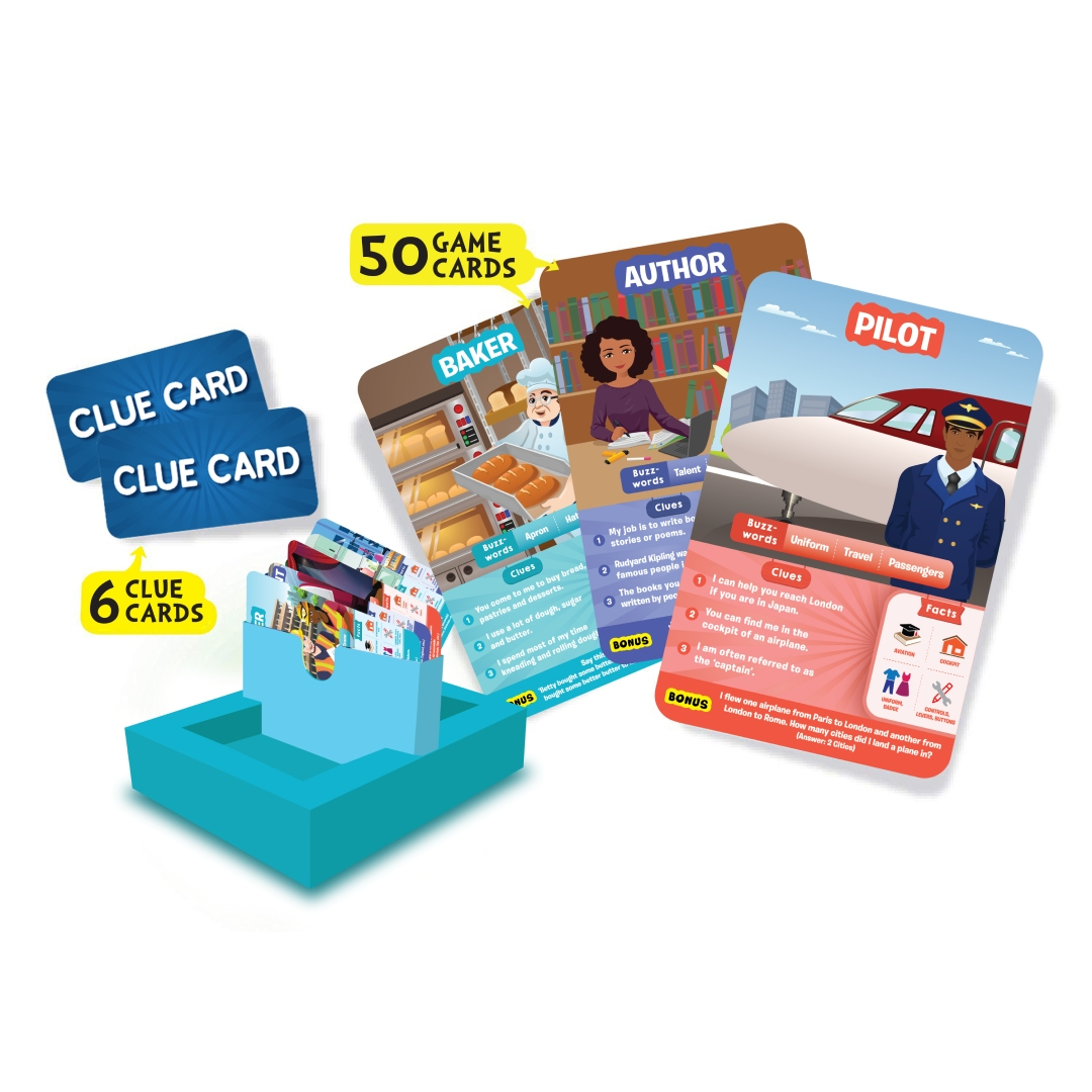 Skillmatics Card Game: Guess in 10 Inspiring Professions, Gifts for 6 Year Old and Up, Game of Smart Questions, Outdoors, Travel & Family Game Night