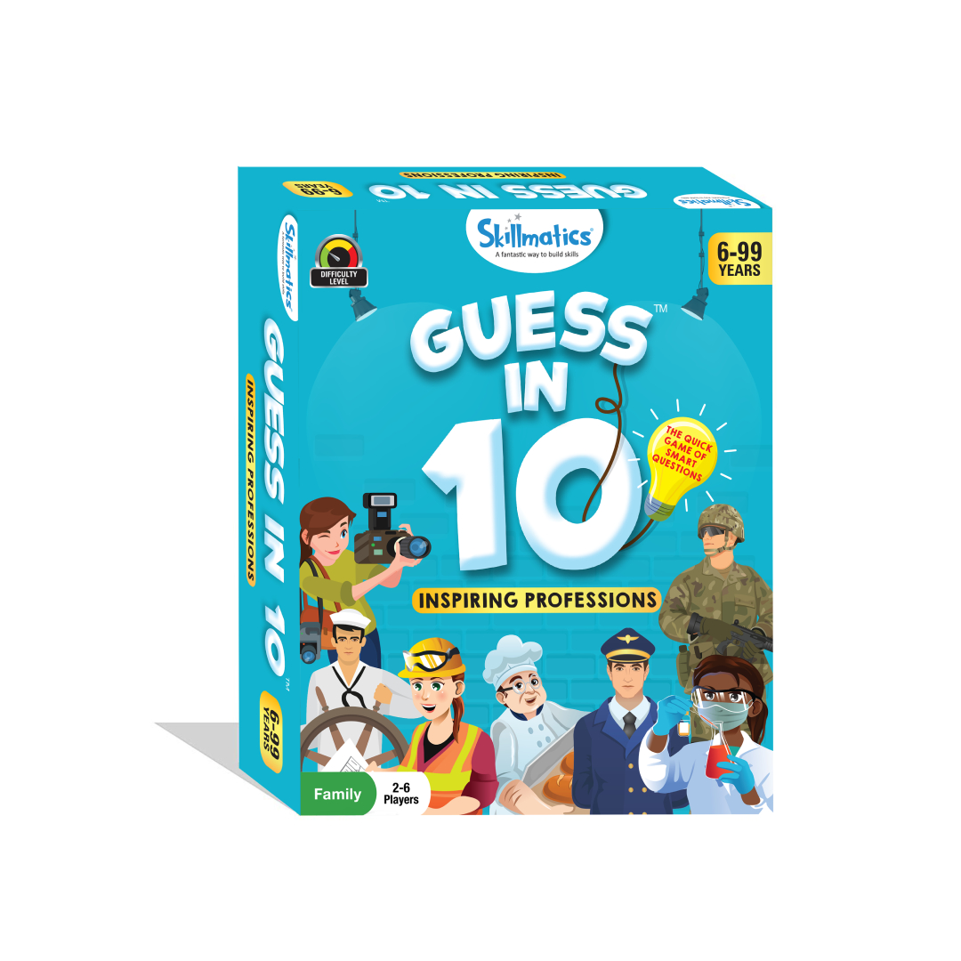 Skillmatics Card Game: Guess in 10 Inspiring Professions, Gifts for 6 Year Old and Up, Game of Smart Questions, Outdoors, Travel & Family Game Night