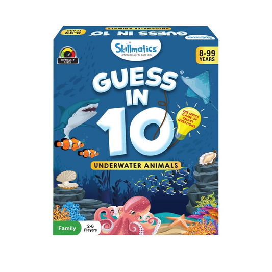 Skillmatics Card Game : Guess in 10 Underwater Animals | Gifts for 8 Year Olds and Up | Super Fun for Travel & Family Game Night