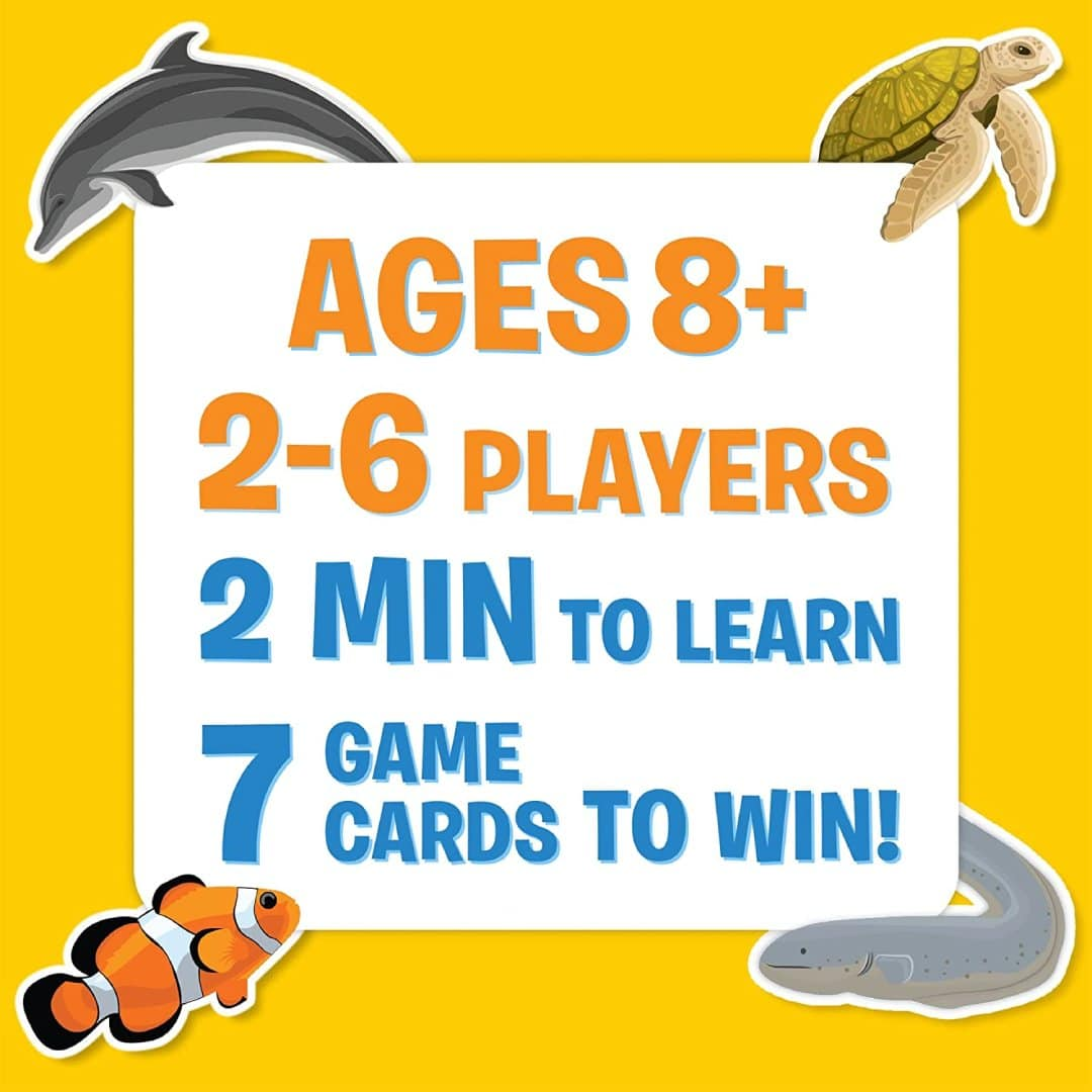 Skillmatics Card Game : Guess in 10 Underwater Animals | Gifts for 8 Year Olds and Up | Super Fun for Travel & Family Game Night