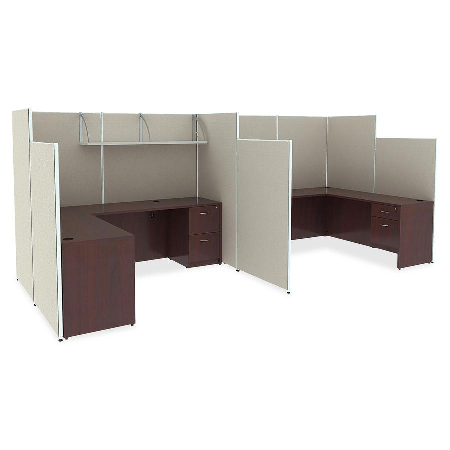 Lorell Panel System Partition Fabric Panel - 36.4" Width x 71" Height - Steel Frame - Gray - 1 Each