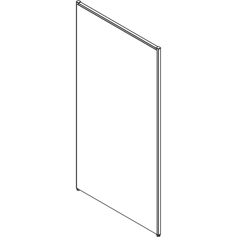 Lorell Panel System Partition Fabric Panel - 36.4" Width x 71" Height - Steel Frame - Gray - 1 Each