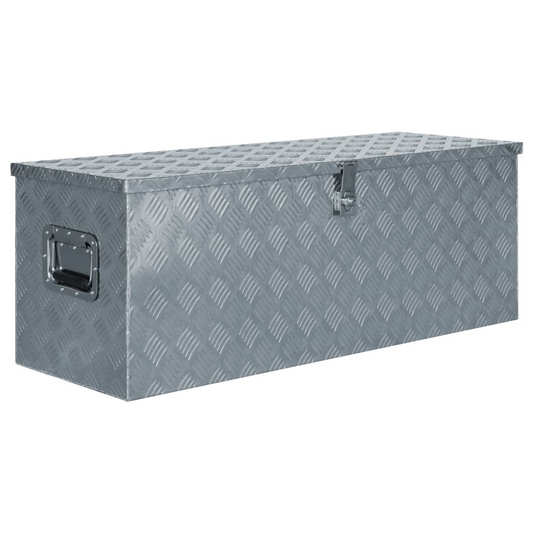 vidaXL Aluminum Box 43.5"x15.2"x15.7" Silver