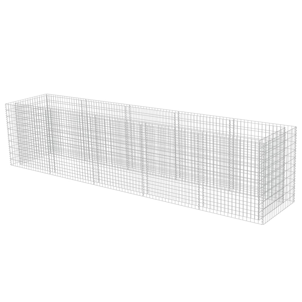 vidaXL Gabion Raised Bed Galvanized Steel 177.2"x35.4"x39.4"