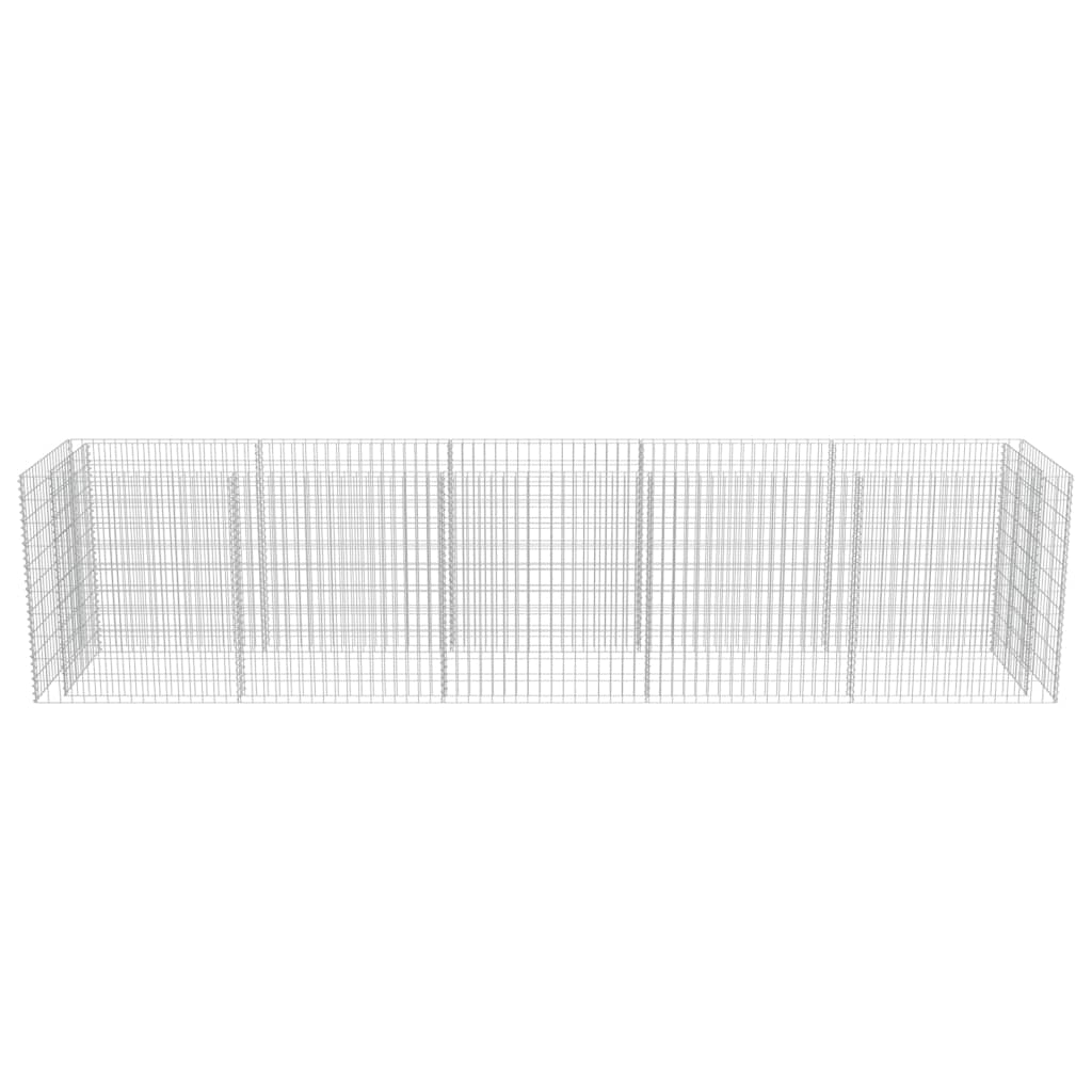 vidaXL Gabion Raised Bed Galvanized Steel 177.2"x35.4"x39.4"