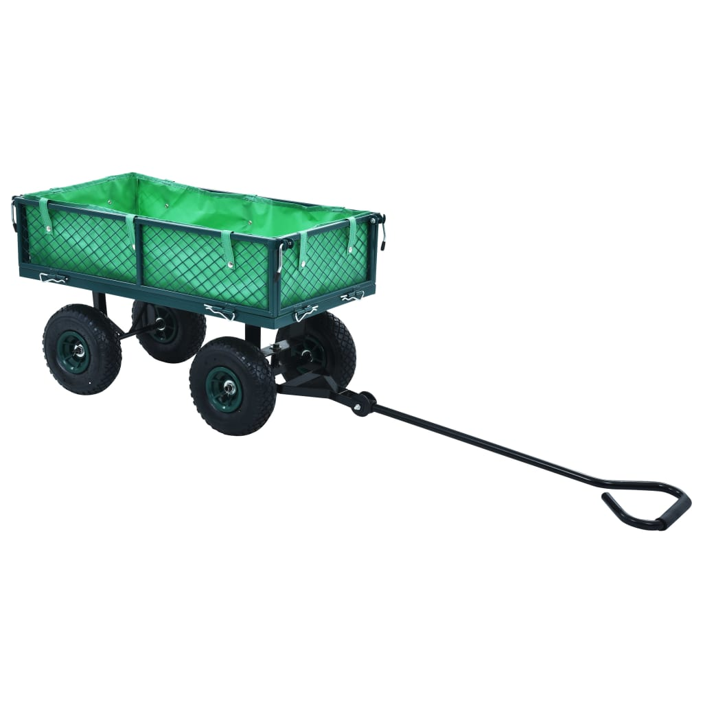 vidaXL Garden Hand Trolley Green 551.2 lb