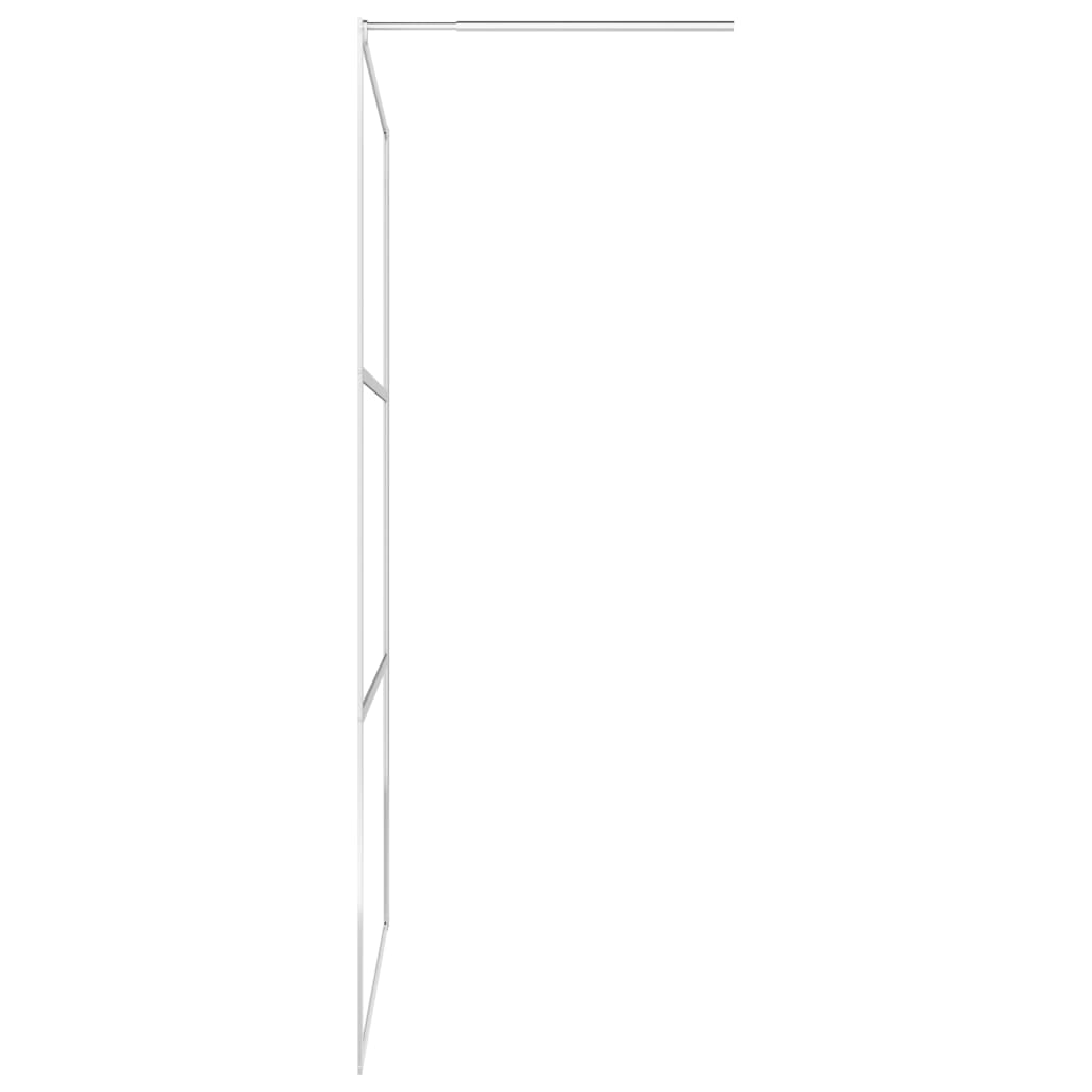 vidaXL Walk-in Shower Wall with Half Frosted ESG Glass 39.4"x76.8"