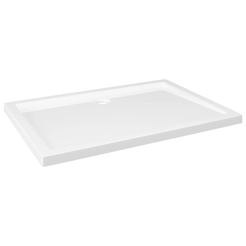 vidaXL Rectangular ABS Shower Base Tray White 31.5"x43.3"