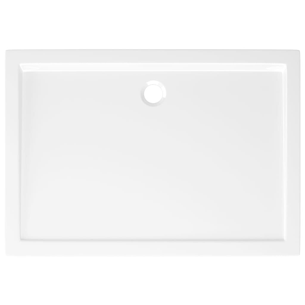 vidaXL Rectangular ABS Shower Base Tray White 31.5"x43.3"