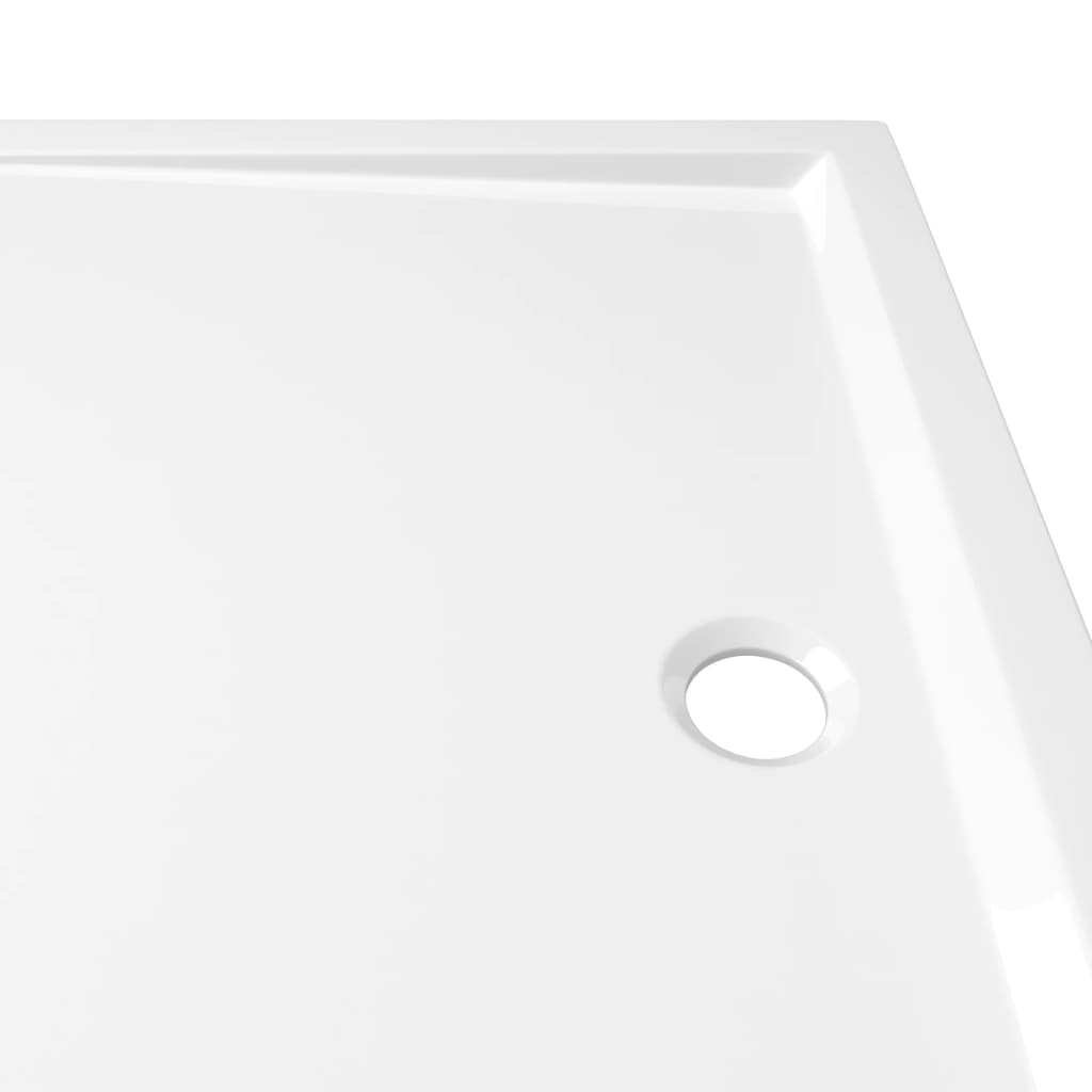 vidaXL Rectangular ABS Shower Base Tray White 31.5"x43.3"