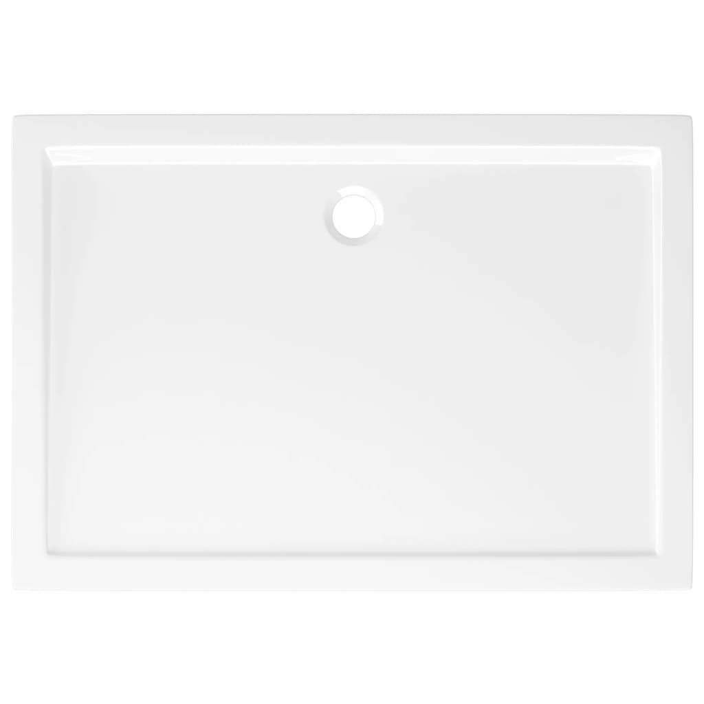 vidaXL Rectangular ABS Shower Base Tray White 27.6"x39.4"