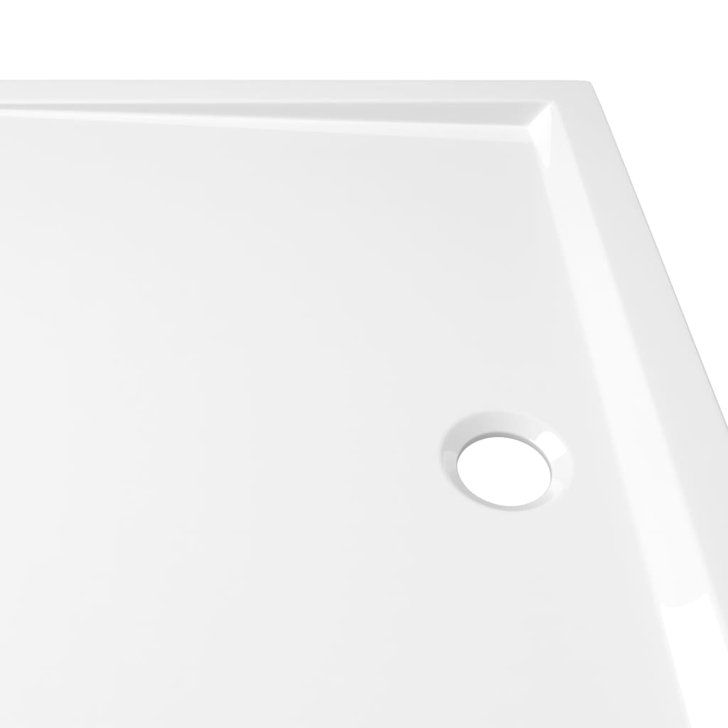 vidaXL Rectangular ABS Shower Base Tray White 27.6"x39.4"