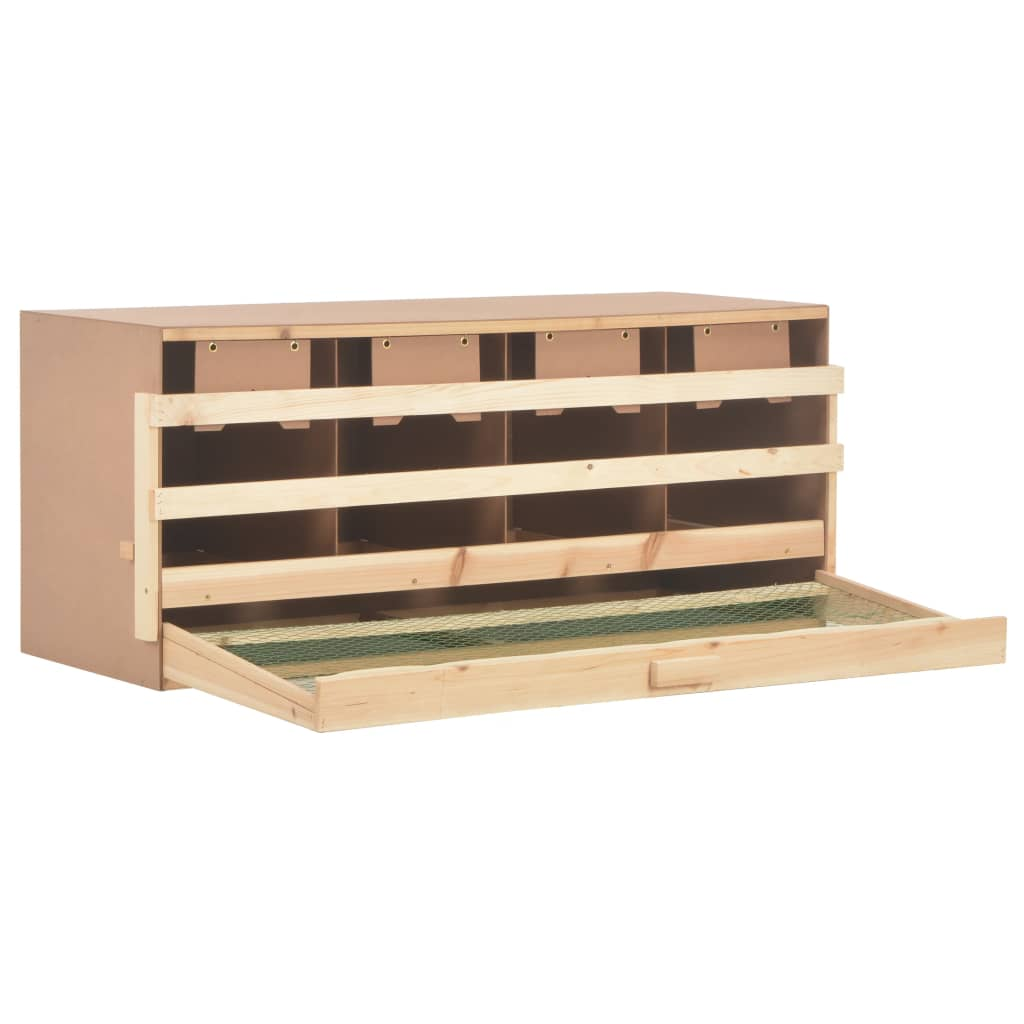 vidaXL Chicken Laying Nest 4 Compartments 41.7"x15.7"x17.7" Solid Pine Wood