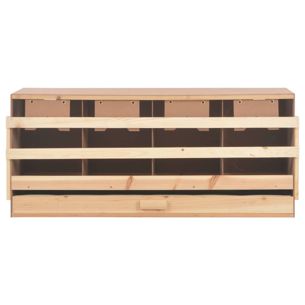 vidaXL Chicken Laying Nest 4 Compartments 41.7"x15.7"x17.7" Solid Pine Wood