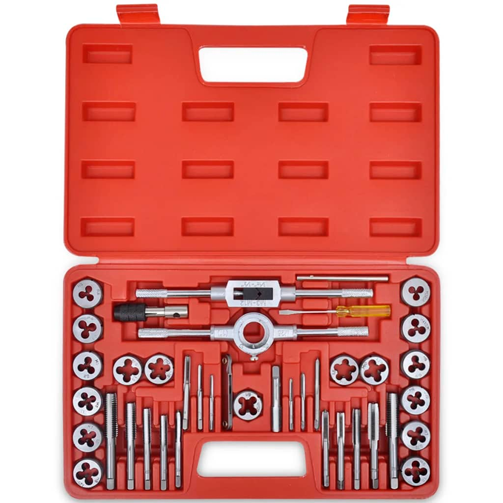 vidaXL 40 pcs Tap and Die Set