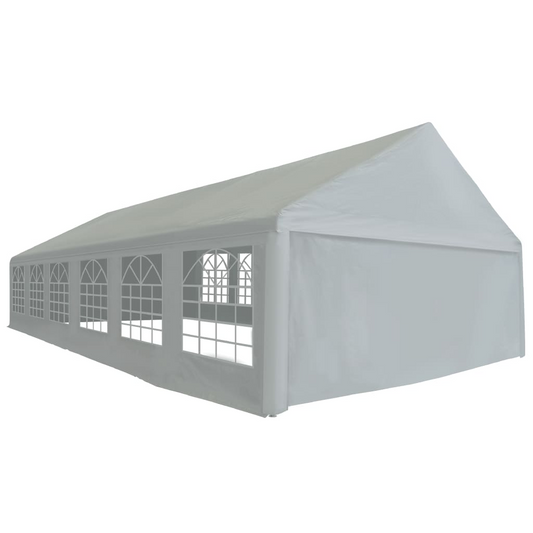 vidaXL Party Tent PE 19.7'x39.4' Gray