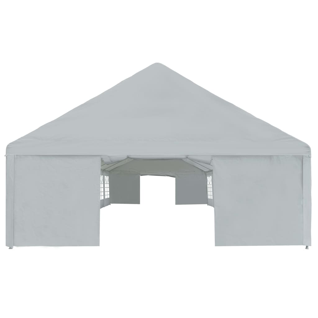 vidaXL Party Tent PE 19.7'x39.4' Gray