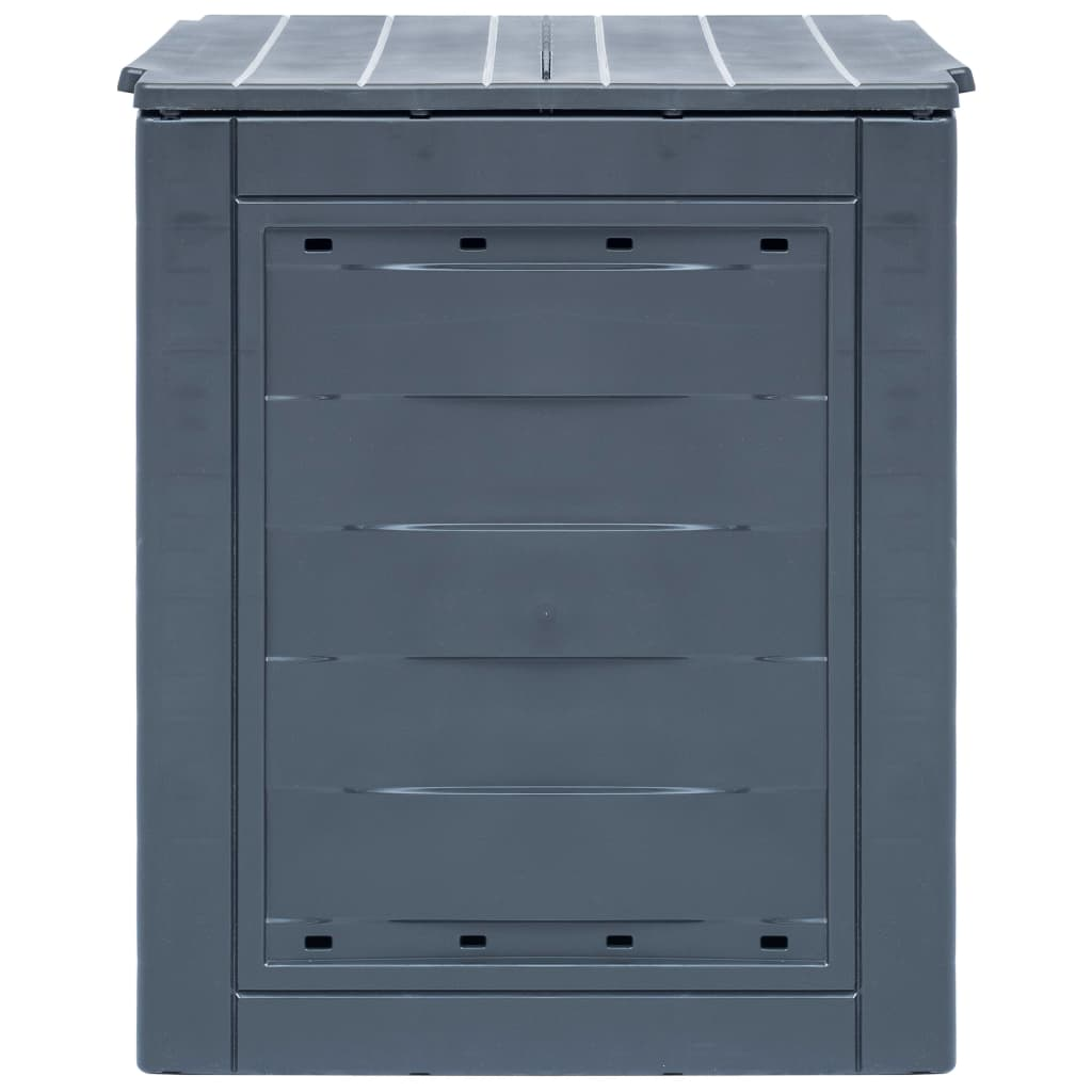 vidaXL Garden Composters 2 pcs Gray 23.6"x23.6"x28.7" 137.4 gal