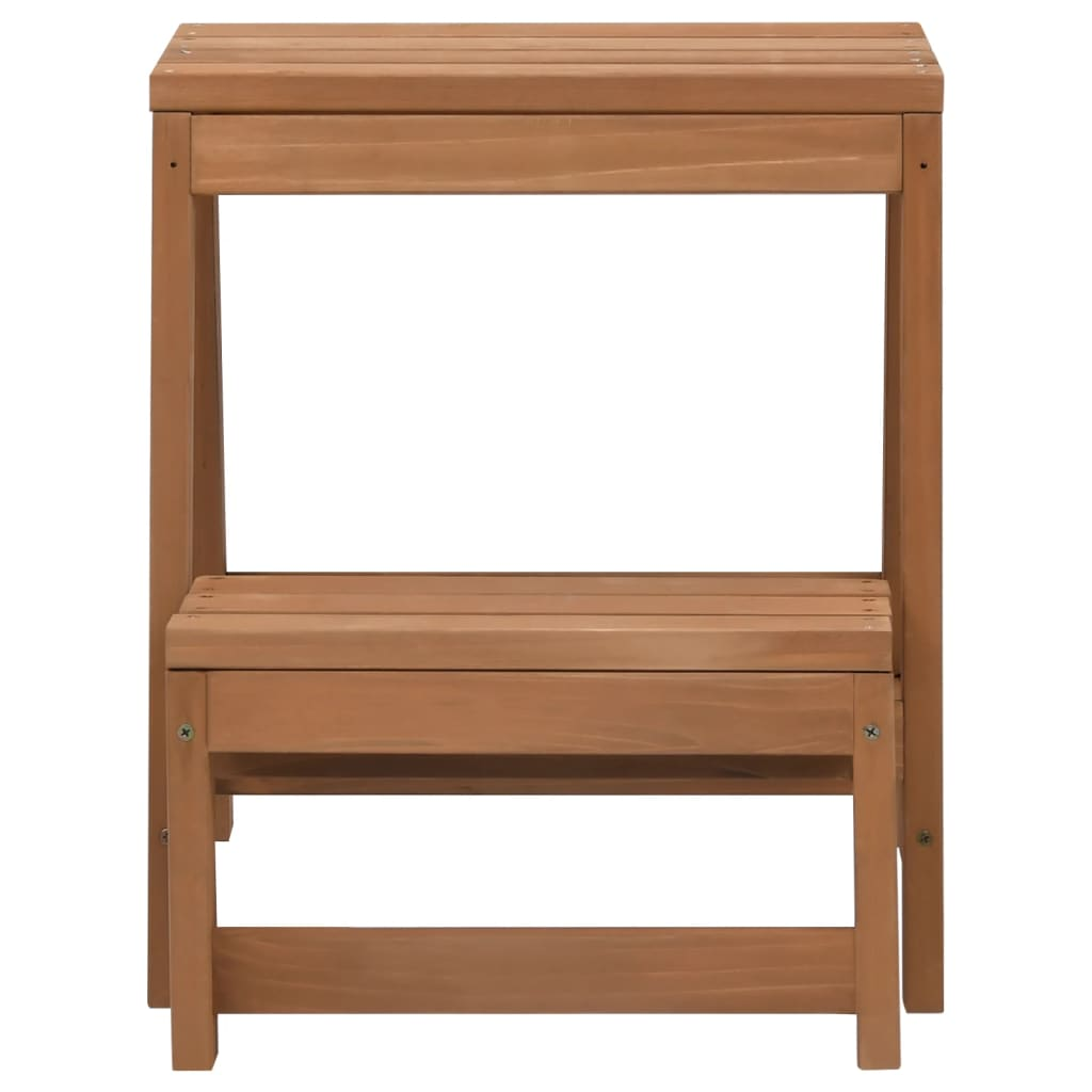 vidaXL Foldable Step Stool Solid Firwood