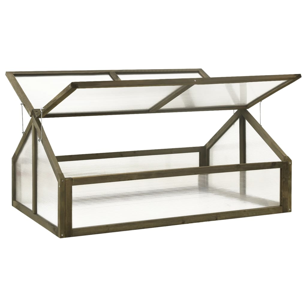 vidaXL Greenhouse Gray 44.8"x31.4"x19.6" Firwood