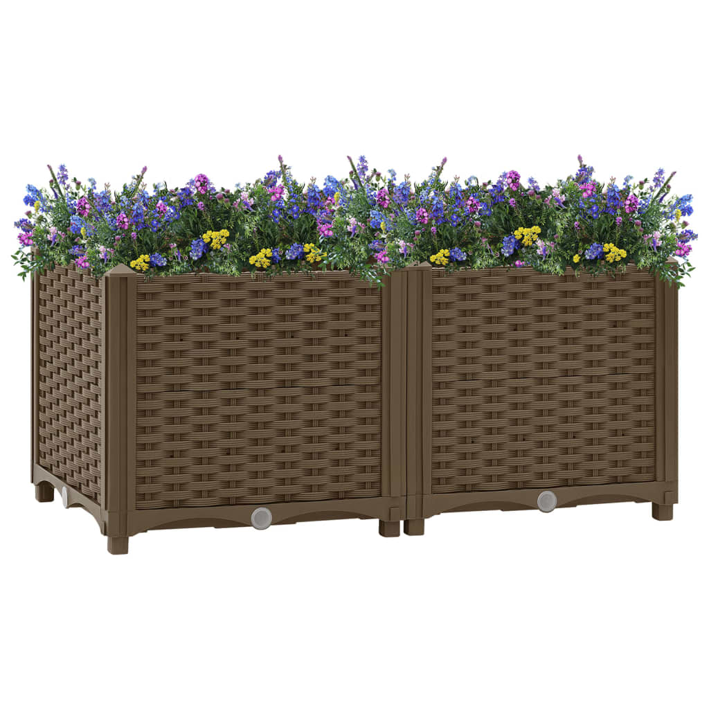 vidaXL Raised Bed 31.5"x15.7"x15" Polypropylene