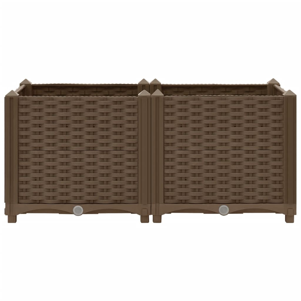 vidaXL Raised Bed 31.5"x15.7"x15" Polypropylene