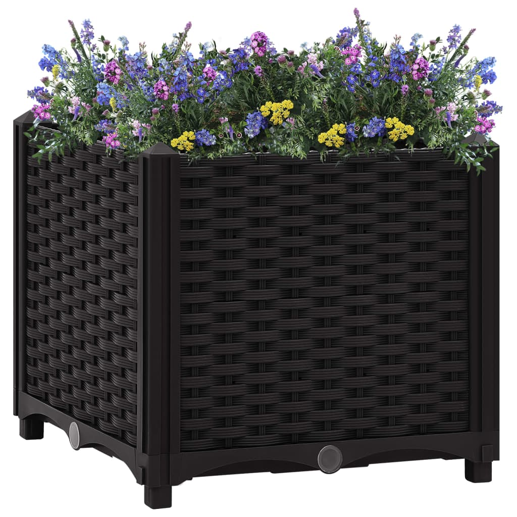 vidaXL Raised Bed 15.7"x15.7"x15" Polypropylene