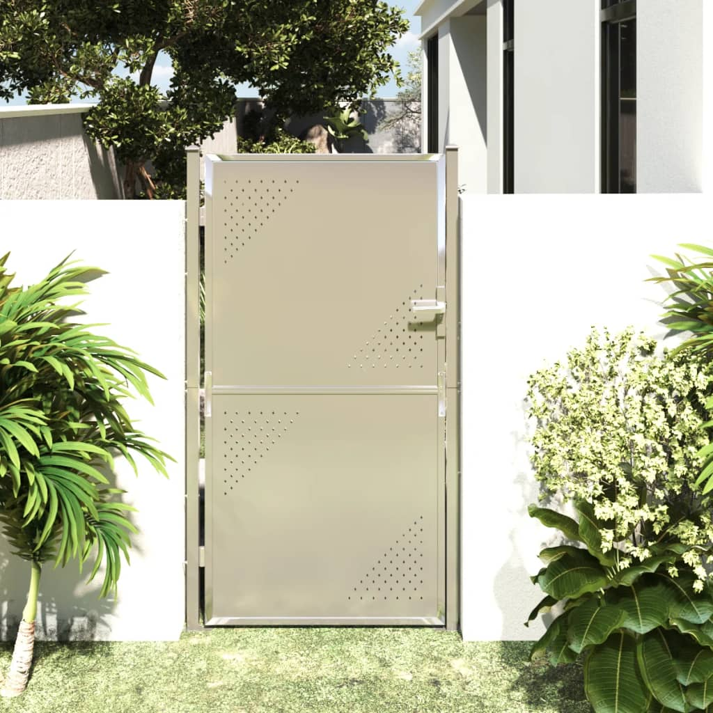 vidaXL Garden Gate 39.4"x70.9" Stainless Steel