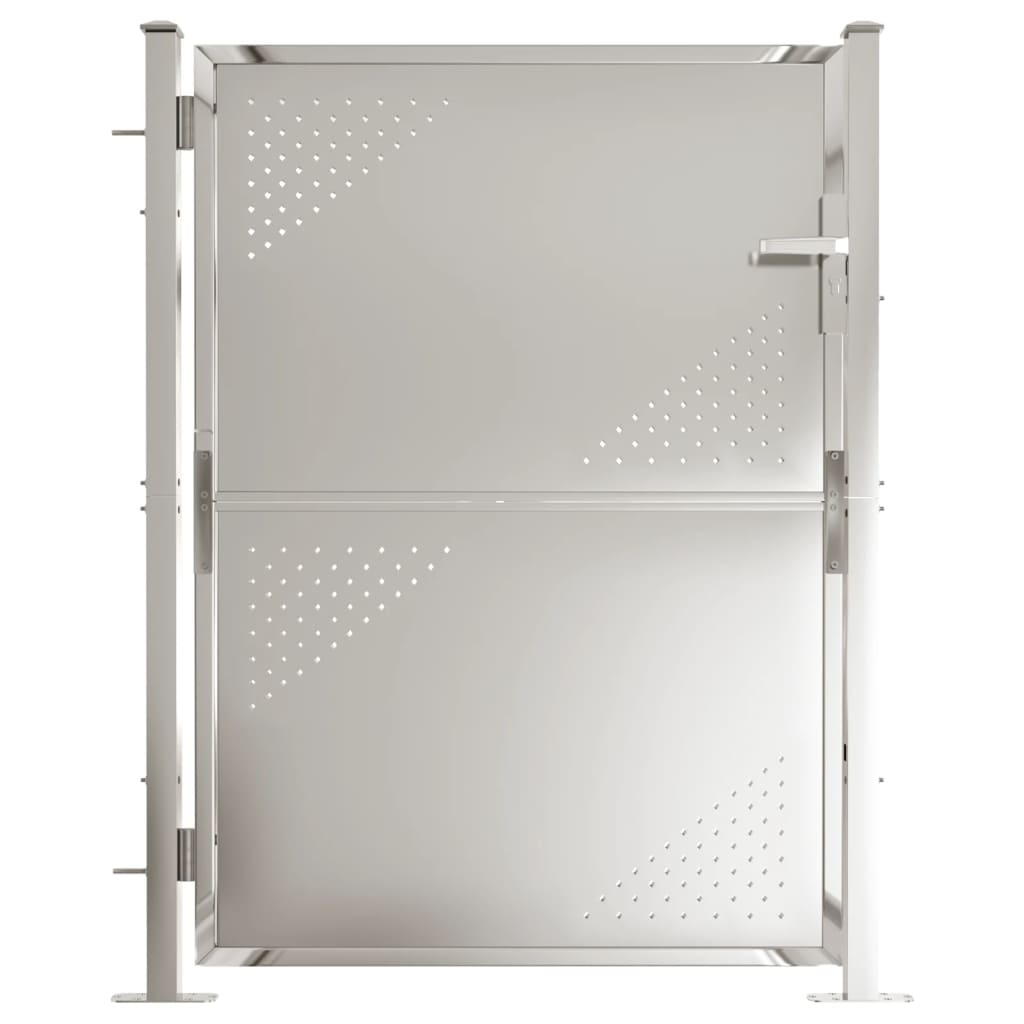 vidaXL Garden Gate 39.4"x49.2" Stainless Steel