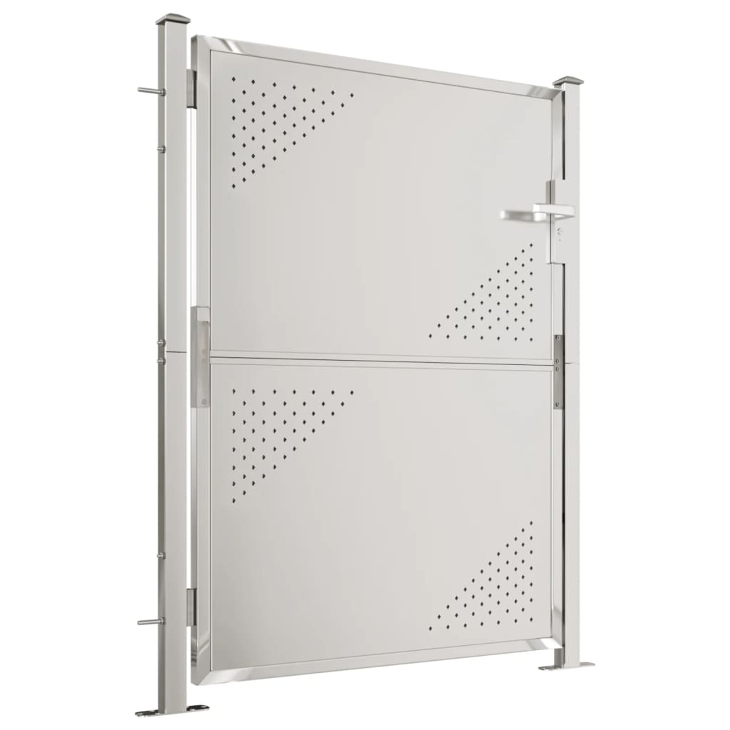 vidaXL Garden Gate 39.4"x49.2" Stainless Steel