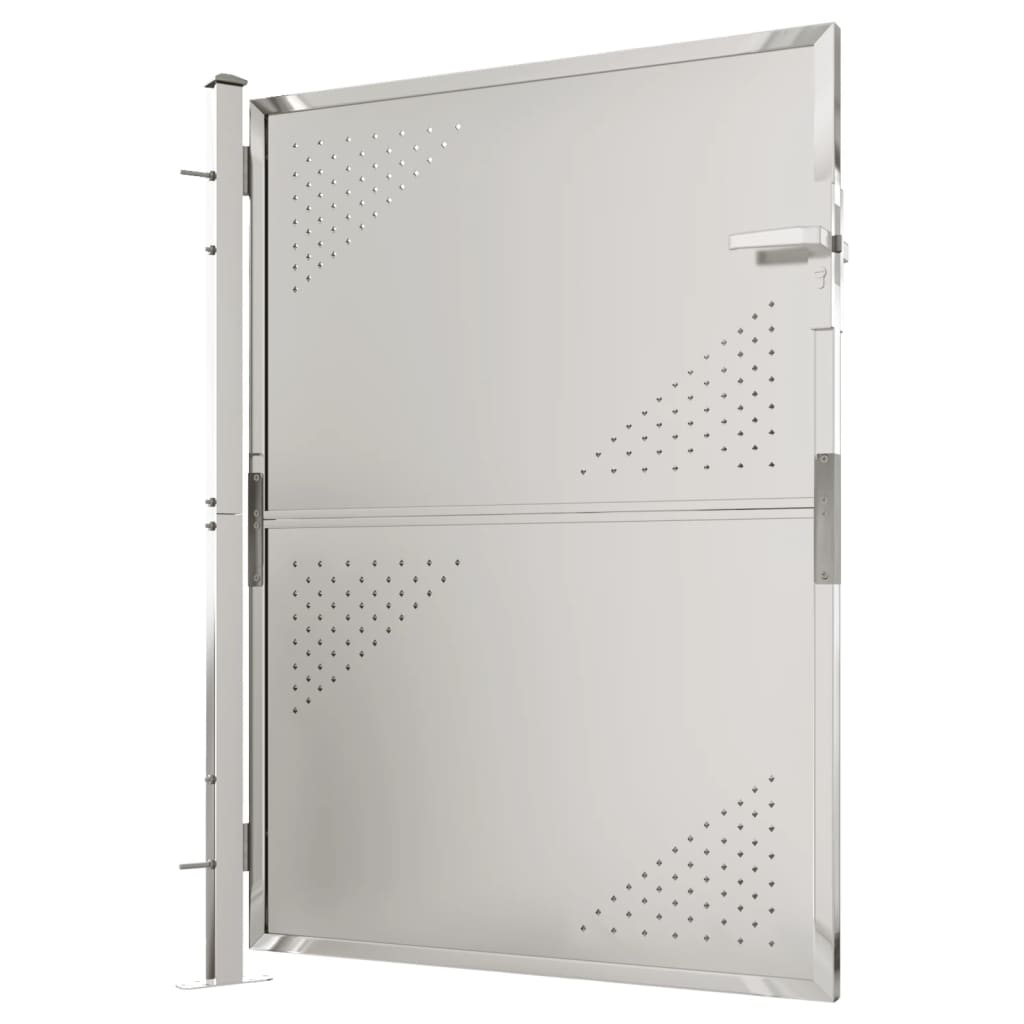 vidaXL Garden Gate 39.4"x49.2" Stainless Steel