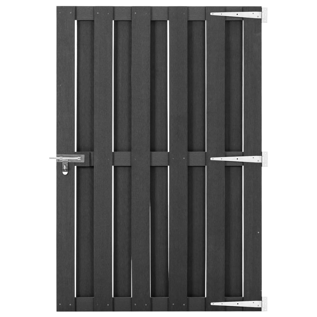 vidaXL Garden Gate WPC 39.4"x59.1" Gray