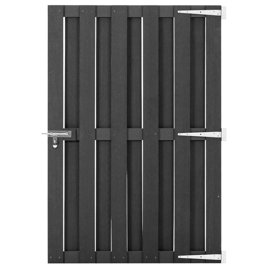 vidaXL Garden Gate WPC 39.4"x59.1" Gray