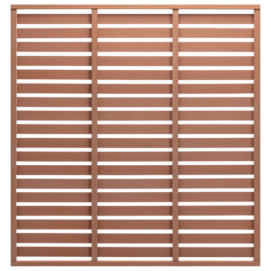 vidaXL Fence Panel WPC 70.9"x70.9" Brown