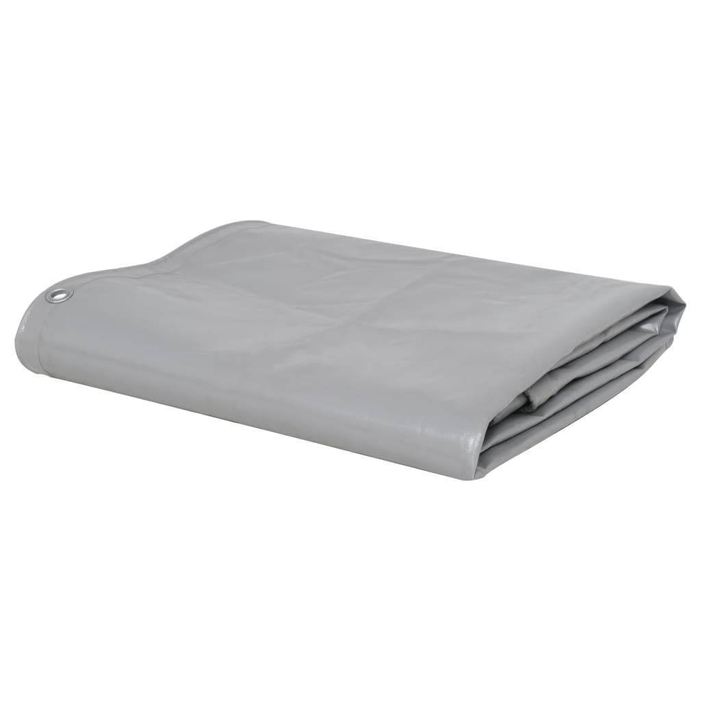 vidaXL Tarpaulin 2.1 oz/ft² 13.1'x23' Gray