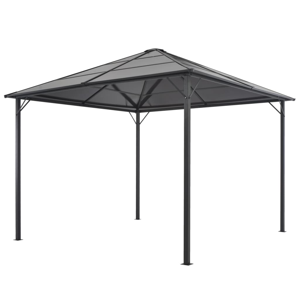 vidaXL Gazebo with Roof Aluminum 9.8'x9.8' Anthracite