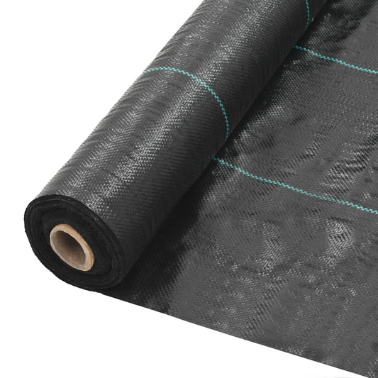 vidaXL Weed & Root Control Mat PP 6.6'x492.1' Black