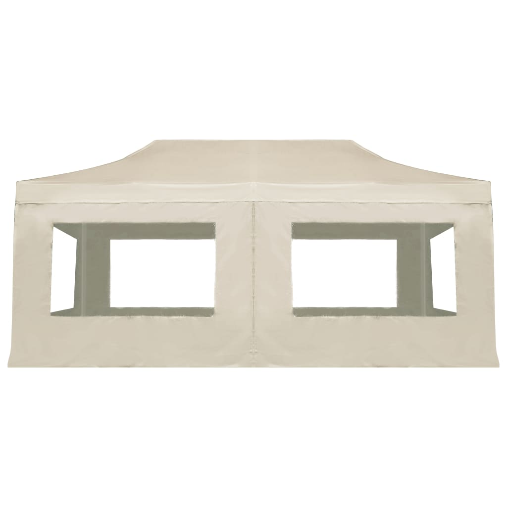 vidaXL Professional Folding Party Tent with Walls Aluminum 19.7'x9.8' Cream