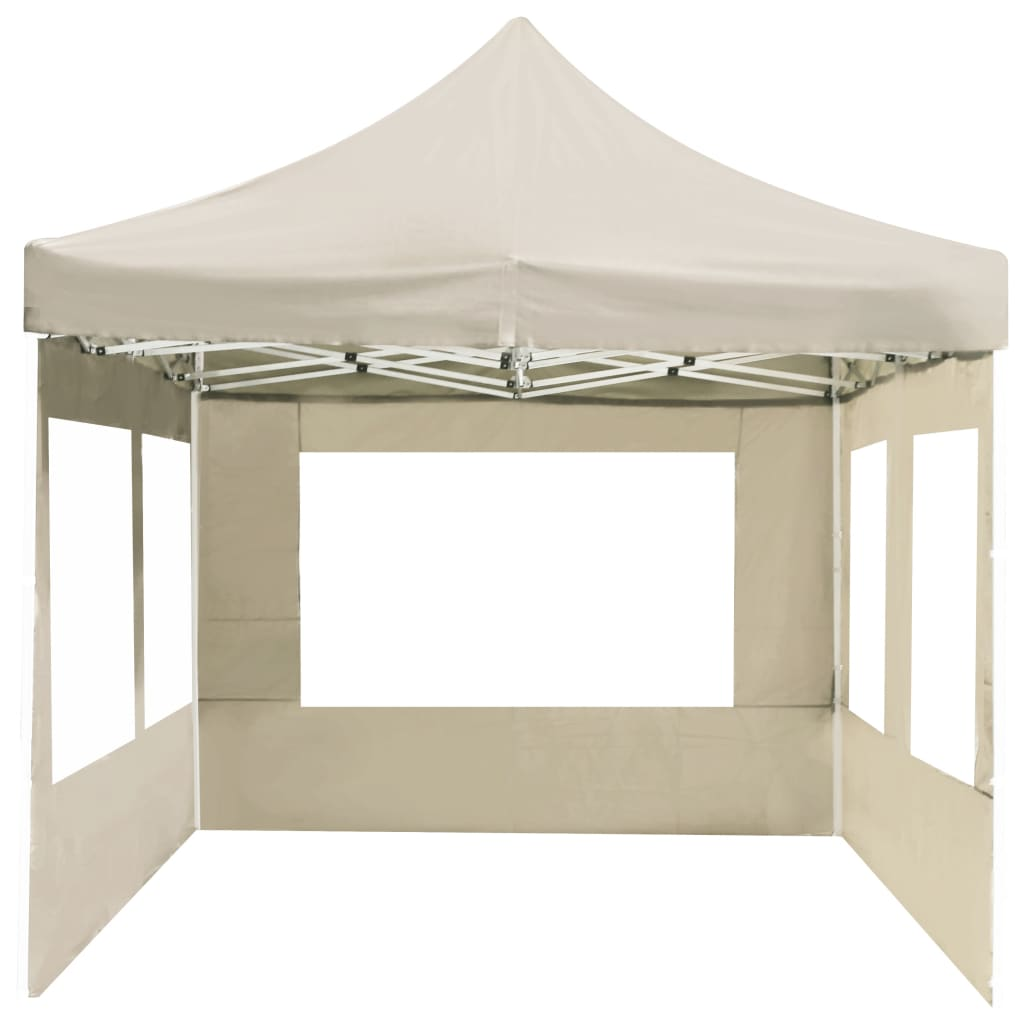 vidaXL Professional Folding Party Tent with Walls Aluminum 19.7'x9.8' Cream