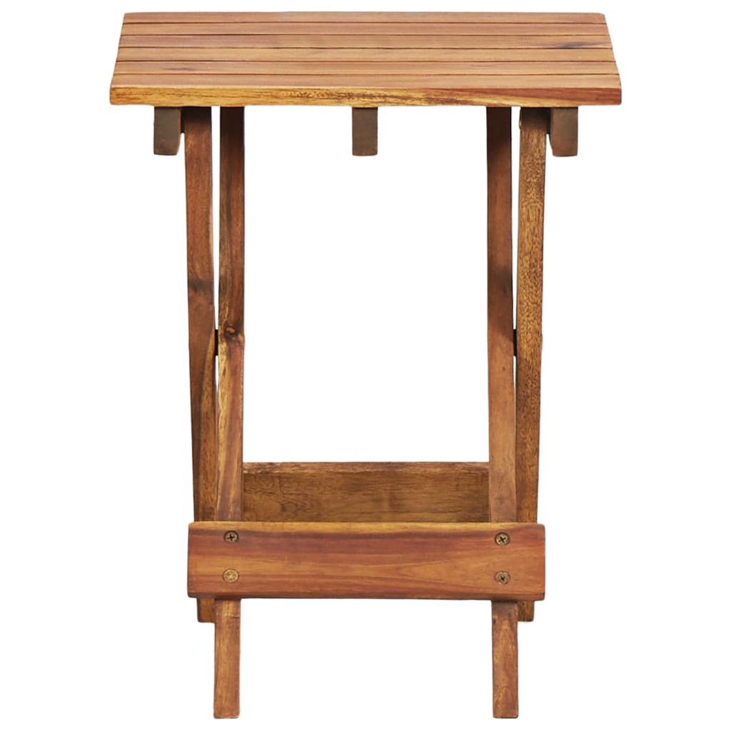 vidaXL Plant Stand 11.8"x11.8"x15" Solid Acacia Wood