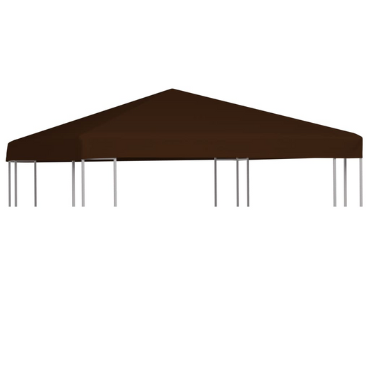 vidaXL Gazebo Top Cover 9.1 oz/yd² 9.8'x9.8' Brown