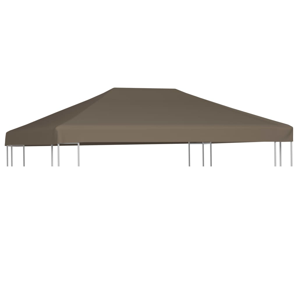 vidaXL Gazebo Top Cover 9.1 oz/yd² 9.8'x9.8' Taupe