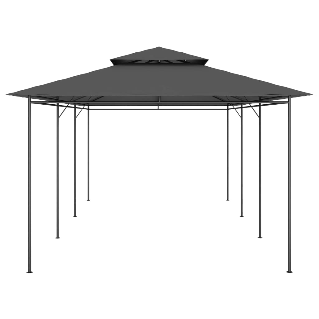 vidaXL Gazebo 236.2"x117.3"x106.3" Anthracite