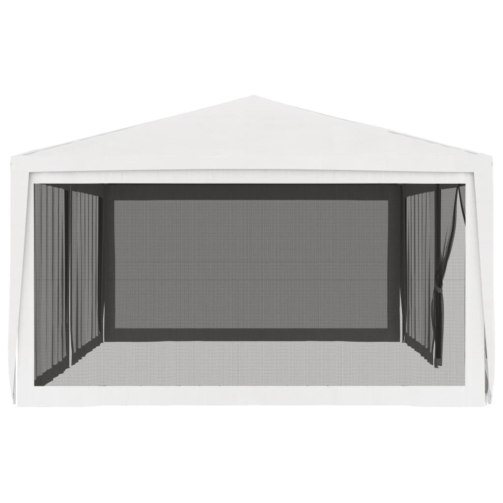 vidaXL Party Tent with 4 Mesh Sidewalls 13.1'x19.7' White