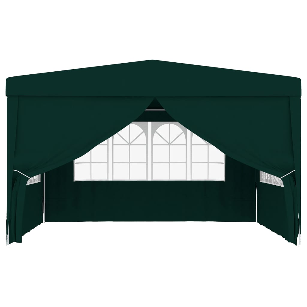 vidaXL Professional Party Tent with Side Walls 13.1'x13.1' Green 0.3 oz/ft²