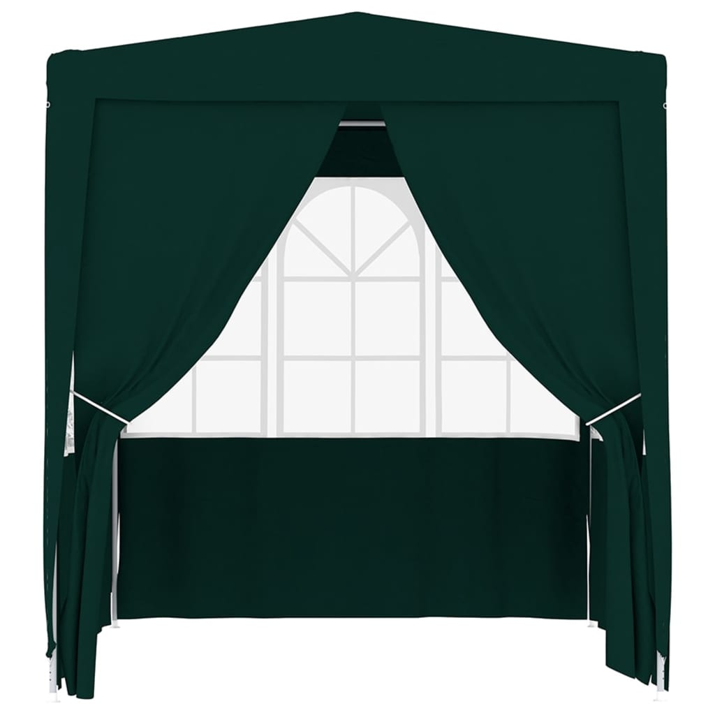 vidaXL Professional Party Tent with Side Walls 6.6'x6.6' Green 0.3 oz/ft²