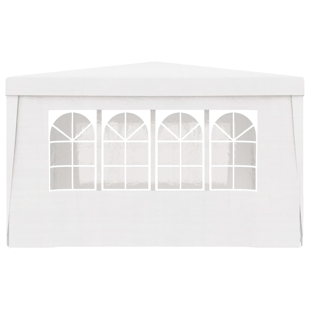 vidaXL Professional Party Tent with Side Walls 13.1'x13.1' White 0.3 oz/ft²